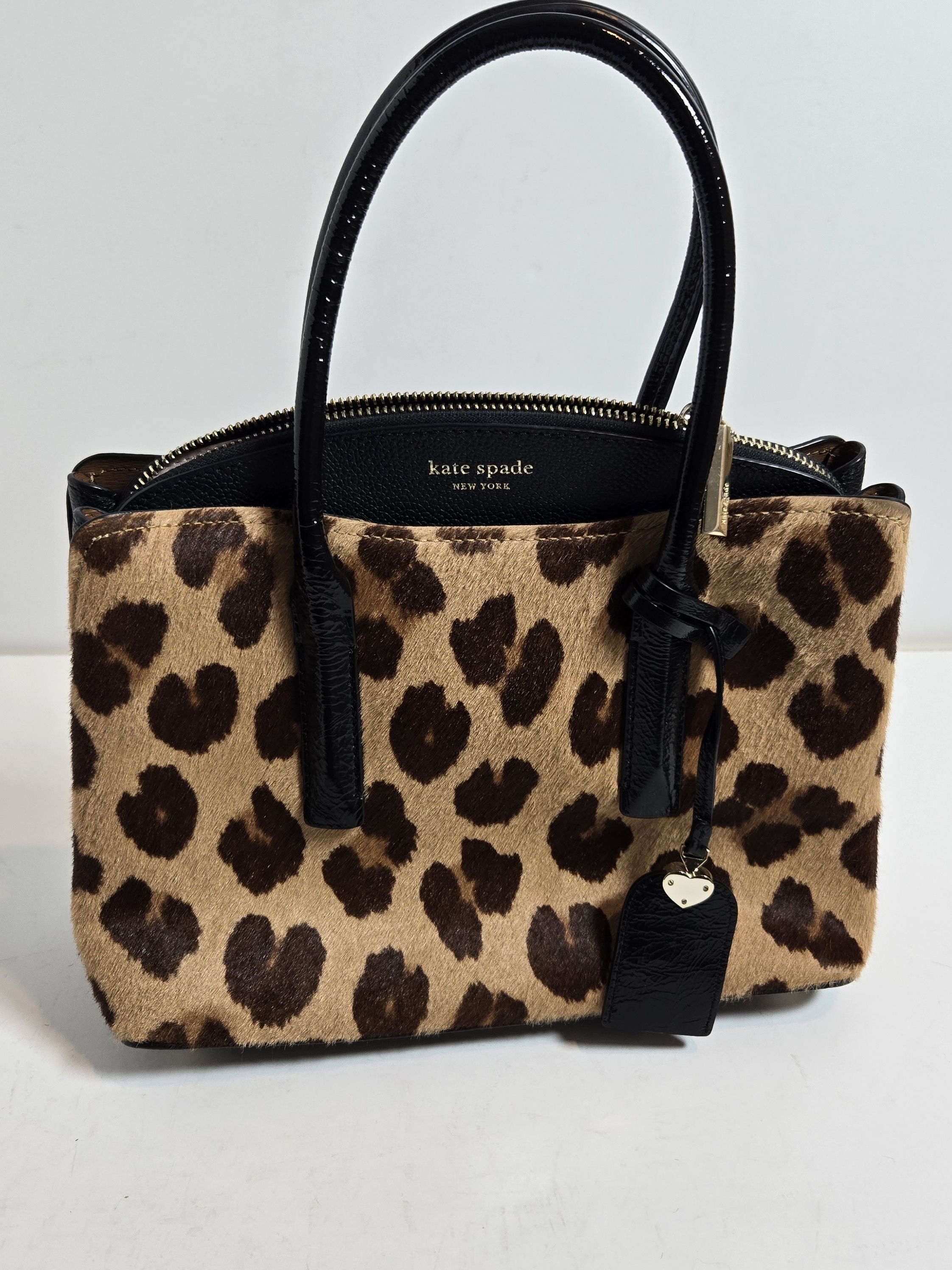 Kate Spade Leopard Print Mini Satchel - Brown/Black